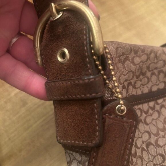 Coach Y2K Soho Coach Cloth/Suede Hobo Bag - Picture 9 of 16